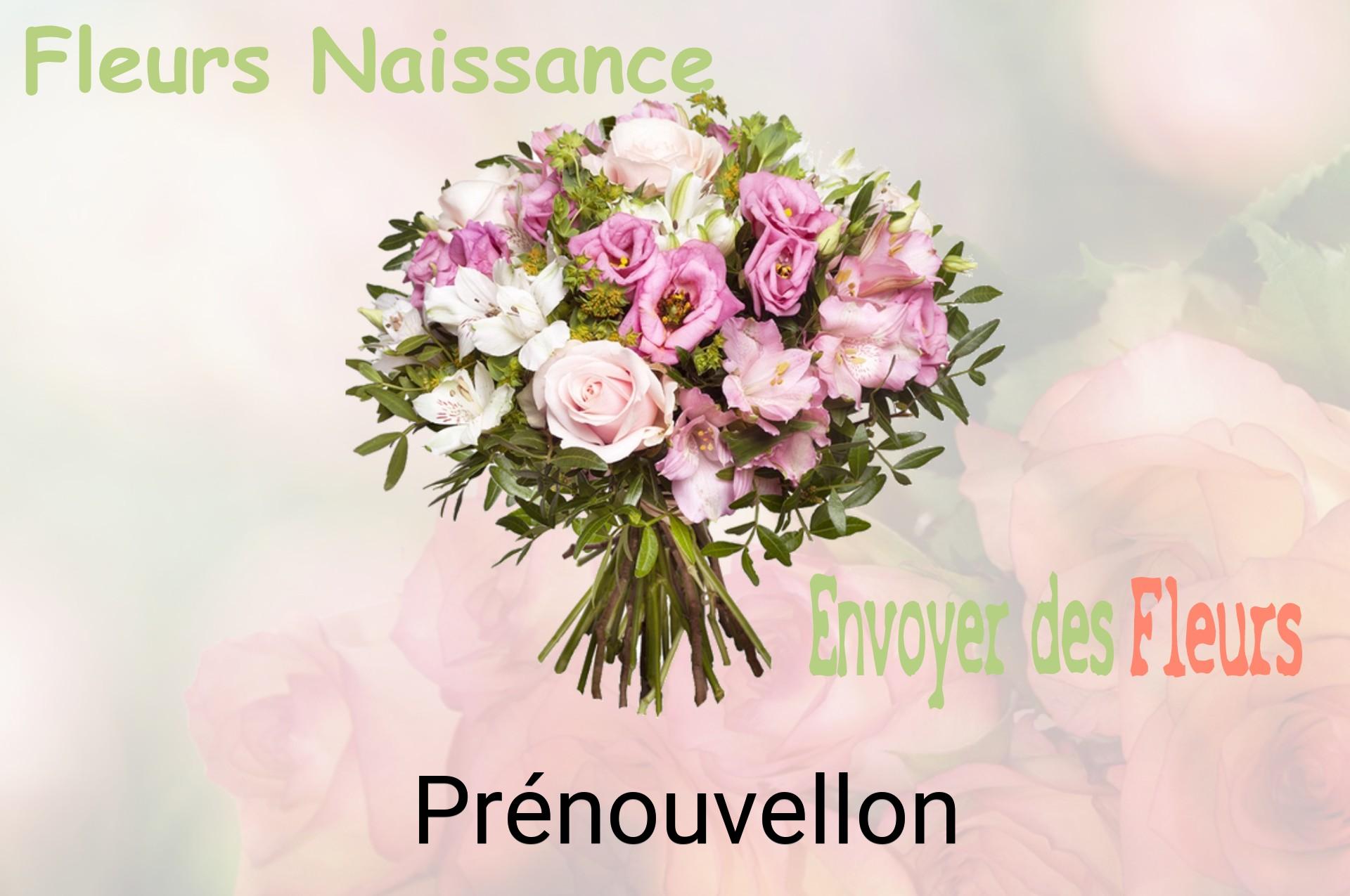 Bouquet de fleurs de naissance livré à Prénouvellon